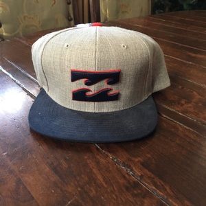Billabong flat brimmed cap.